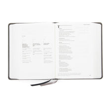 Load image into Gallery viewer, CSB He Reads Truth Bible, Smoke LeatherTouch