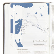 Load image into Gallery viewer, CSB He Reads Truth Bible, Smoke LeatherTouch