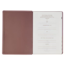 Load image into Gallery viewer, NLT Dusty Mauve Faux Leather Spiritual Growth Bible