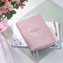 Load image into Gallery viewer, NLT Dusty Mauve Faux Leather Spiritual Growth Bible