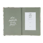 Load image into Gallery viewer, Lichen Gray Floral Faux Leather Hardcover King James Version Bible - Psalm 23:3