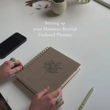 Load image into Gallery viewer, 12-MONTH UNDATED PLANNER: MARLO DESIGN, SPIRAL