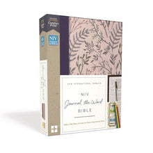 Load image into Gallery viewer, NIV JOURNAL THE WORD BIBLE, CLOTH OVER BOARD, PINK FLORAL