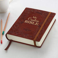 Load image into Gallery viewer, KJV Journaling Bible My Creative Bible Brown Faux Leather Hardcover - KJV032