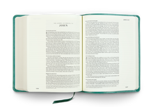 Load image into Gallery viewer, ESV Single Column Journaling Bible TruTone®, Teal, Resplendent Cross Design