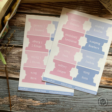 Load image into Gallery viewer, Bible Tabs - Glittered Pink and Blue - Medium / Journal size CODE: Super Pastel