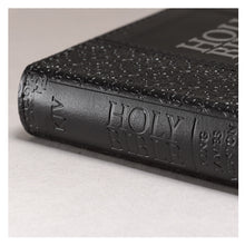 Load image into Gallery viewer, Black Faux Leather King James Version Pocket Bible - KJV013
