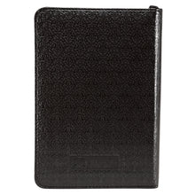 Load image into Gallery viewer, Black Faux Leather Zippered Pocket Bible KJV - KJV015