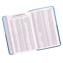 Load image into Gallery viewer, Blue Two-tone Faux Leather Giant Print King James Version Bible - KJV036