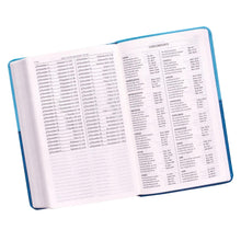 Load image into Gallery viewer, Blue Two-tone Faux Leather Giant Print King James Version Bible - KJV036