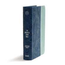 Load image into Gallery viewer, CSB Disciple's Study Bible--soft leather-look, navy blue/mist