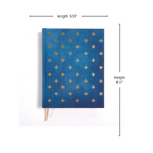 Load image into Gallery viewer, CSB Notetaking Bible, Navy/Cross Cloth-Over-Board