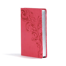 Load image into Gallery viewer, CSB Ultrathin Reference Bible, Pink LeatherTouch