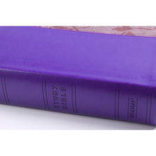 Load image into Gallery viewer, Holman Personal Size Study Bible: NKJV Edition, Purple LeatherTouch