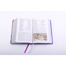 Load image into Gallery viewer, Holman Personal Size Study Bible: NKJV Edition, Purple LeatherTouch