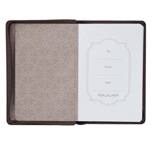 Load image into Gallery viewer, Blessed Man Brown Faux Leather Classic Journal with Zipped Closure - Jeremiah 17:7