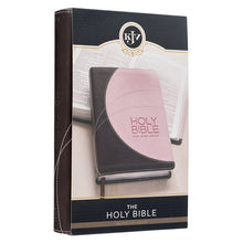 Load image into Gallery viewer, Brown and Pink Faux Leather King James Version Deluxe Gift Bible KJV052