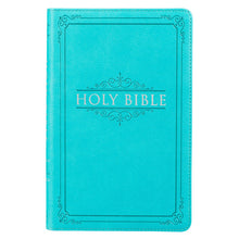 Load image into Gallery viewer, Teal Faux Leather King James Version Gift Edition Bible KJV059