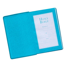 Load image into Gallery viewer, Teal Faux Leather King James Version Gift Edition Bible KJV059