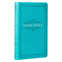 Load image into Gallery viewer, Teal Faux Leather King James Version Gift Edition Bible KJV059