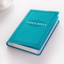 Load image into Gallery viewer, Teal Faux Leather King James Version Gift Edition Bible KJV059