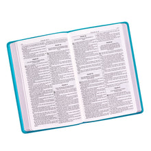 Load image into Gallery viewer, Teal Faux Leather King James Version Gift Edition Bible KJV059