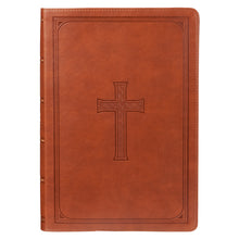 Load image into Gallery viewer, Tan Faux Leather Super Giant Print King James Version Bible KJV077