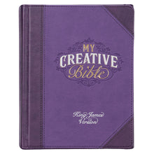 Load image into Gallery viewer, Purple Faux Leather Hardcover KJV My Creative Bible