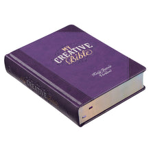 Load image into Gallery viewer, Purple Faux Leather Hardcover KJV My Creative Bible