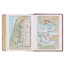 Load image into Gallery viewer, Brown and Pink Faux Leather Hardcover Note-taking Bible KJV128