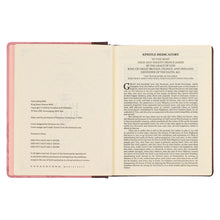 Load image into Gallery viewer, Brown and Pink Faux Leather Hardcover Note-taking Bible KJV128