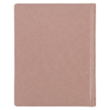 Load image into Gallery viewer, Pearlescent Mauve Faux Leather Hardcover Large Print KJV Note-taking Bible - KJV188
