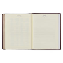 Load image into Gallery viewer, Burgundy Diamond Grid Faux Leather Hardcover Large Print KJV Note-taking Bible - KJV190