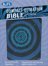 Load image into Gallery viewer, KJV Compact Ultrathin Bible for Teens, Blue Vortex LeatherTouch
