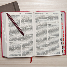 Load image into Gallery viewer, KJV Giant Print Reference Bible, Pink LeatherTouch, Indexed