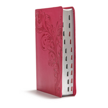 Load image into Gallery viewer, KJV Giant Print Reference Bible, Pink LeatherTouch, Indexed