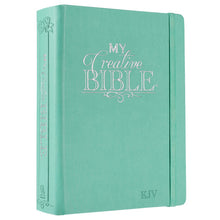 Load image into Gallery viewer, KJV Holy Bible My Creative Bible, Teal Hardcover Faux Leather - KJV033