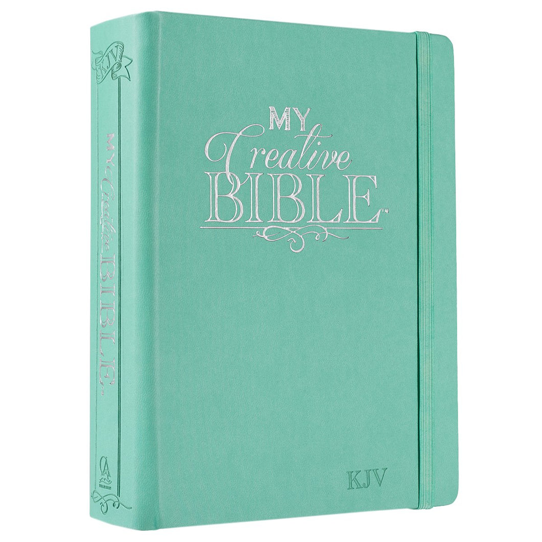 KJV Holy Bible My Creative Bible, Teal Hardcover Faux Leather - KJV033