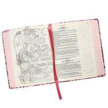 Load image into Gallery viewer, KJV Holy Bible, My Creative Bible, Silky Floral Flexcover Journaling Bible - KJV031