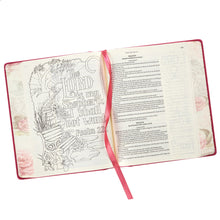 Load image into Gallery viewer, KJV Holy Bible, My Creative Bible, Pink Hardcover Faux Leather Journaling Bible - KJV030