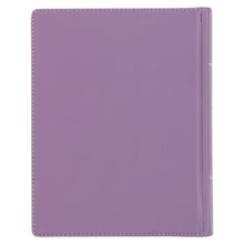 Load image into Gallery viewer, KJV Purple Floral Faux Leather Hardcover Note-taking Bible KJV129