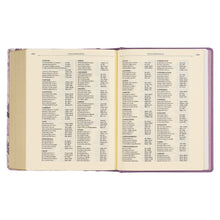 Load image into Gallery viewer, KJV Purple Floral Faux Leather Hardcover Note-taking Bible KJV129