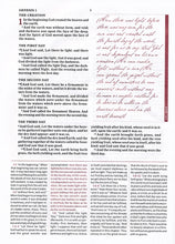 Load image into Gallery viewer, KJV Spurgeon Study Bible, navy/tan cloth over board