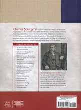 Load image into Gallery viewer, KJV Spurgeon Study Bible, navy/tan cloth over board