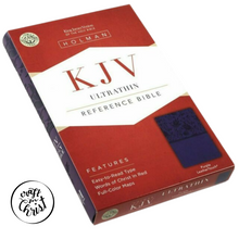Load image into Gallery viewer, KJV Ultrathin Reference Bible - soft leather-look, purple
