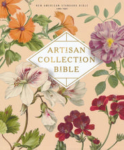 Load image into Gallery viewer, NASB, Artisan Collection Bible, Leathersoft, Almond Floral, Red Letter, 1995 Text, Comfort Print