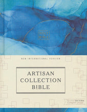 Load image into Gallery viewer, NIV, Artisan Collection Bible, Cloth over Board, Blue, Art Gilded Edges, Red Letter Edition, Comfort Print