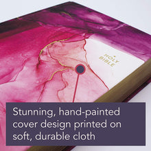 Load image into Gallery viewer, NIV, Artisan Collection Bible, Cloth over Board, Pink, Art Gilded Edges, Red Letter, Comfort Print