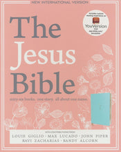 Load image into Gallery viewer, NIV, The Jesus Bible, Soft-Leather-Look Robin's Egg Blue