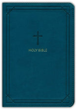 Load image into Gallery viewer, NKJV Compact Reference Bible, Comfort Print--soft leather-look, teal (red letter)